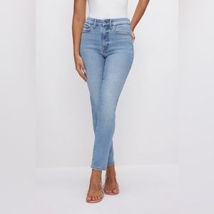 Good American Always Fits Good Classic Slim Straight Jeans Size 00-4